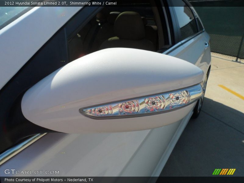 Shimmering White / Camel 2012 Hyundai Sonata Limited 2.0T