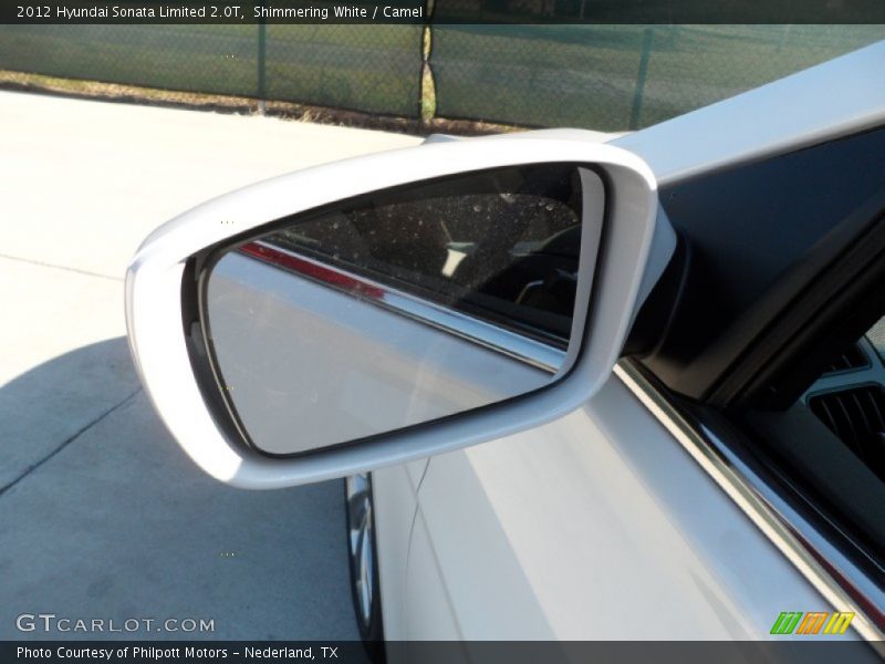 Shimmering White / Camel 2012 Hyundai Sonata Limited 2.0T