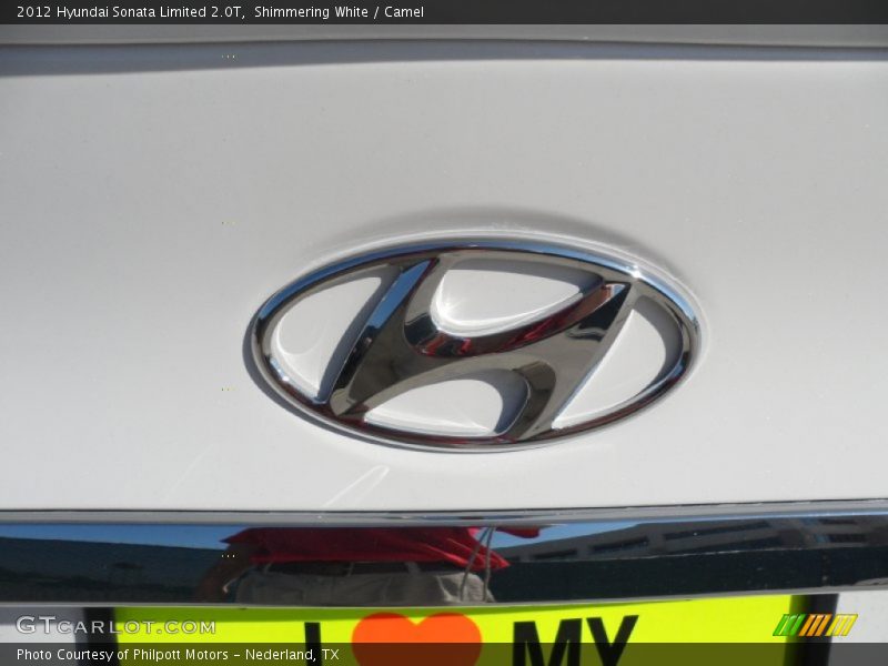 Shimmering White / Camel 2012 Hyundai Sonata Limited 2.0T