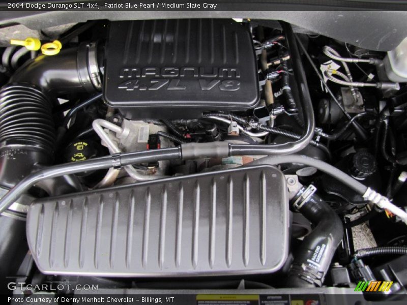 Patriot Blue Pearl / Medium Slate Gray 2004 Dodge Durango SLT 4x4