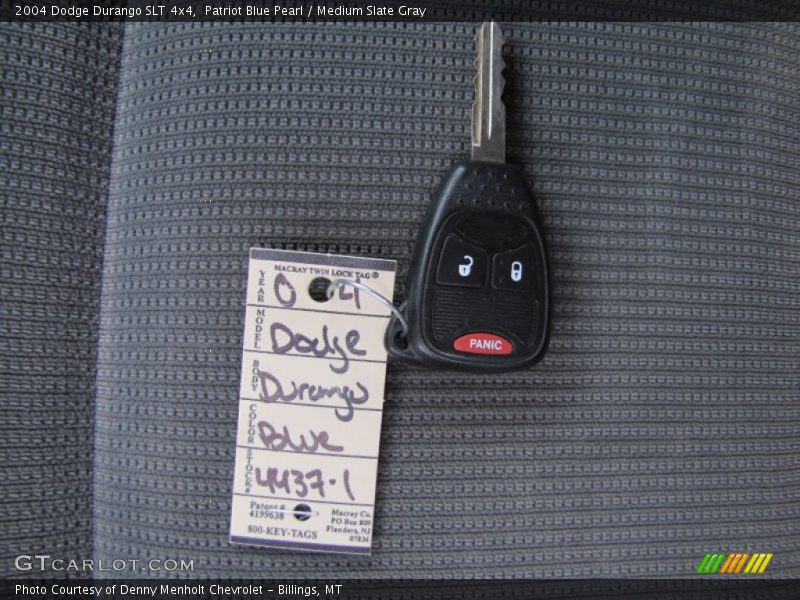 Patriot Blue Pearl / Medium Slate Gray 2004 Dodge Durango SLT 4x4