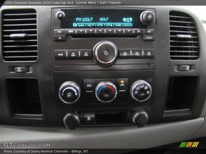 Summit White / Dark Titanium 2009 Chevrolet Silverado 1500 Crew Cab 4x4