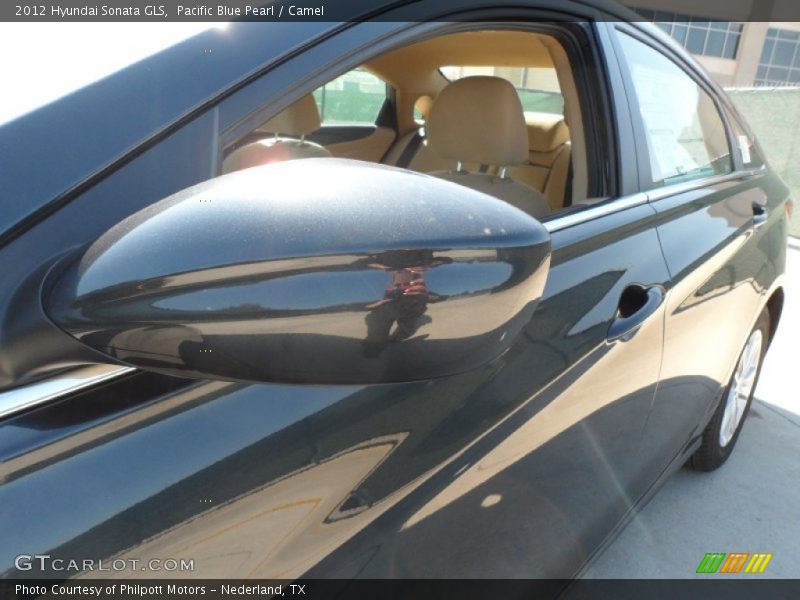 Pacific Blue Pearl / Camel 2012 Hyundai Sonata GLS