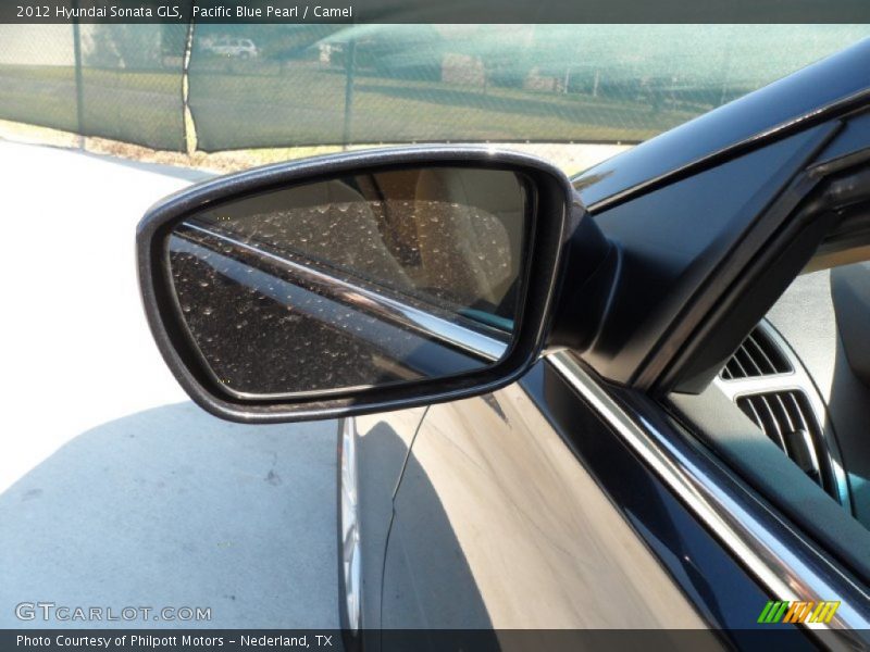 Pacific Blue Pearl / Camel 2012 Hyundai Sonata GLS