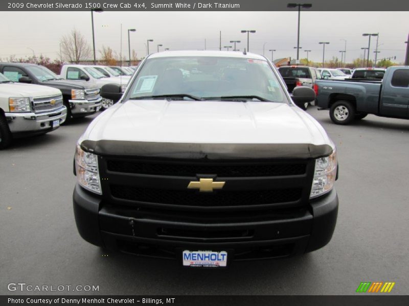 Summit White / Dark Titanium 2009 Chevrolet Silverado 1500 Crew Cab 4x4