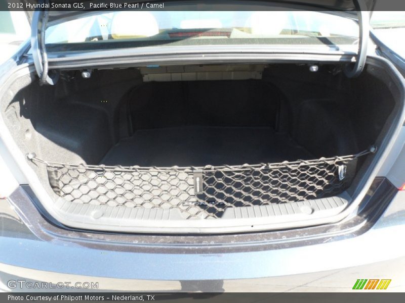 Pacific Blue Pearl / Camel 2012 Hyundai Sonata GLS