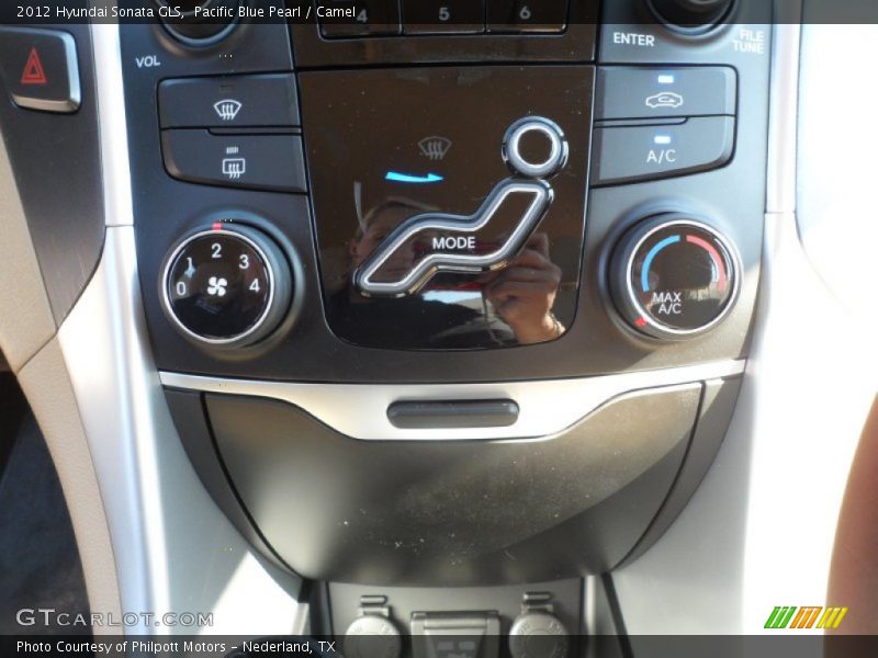 Pacific Blue Pearl / Camel 2012 Hyundai Sonata GLS