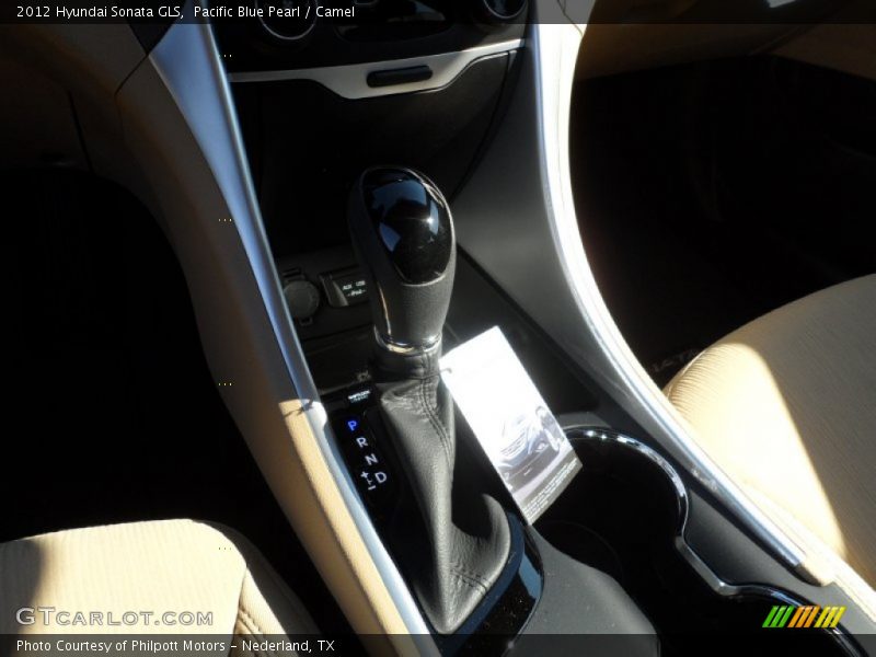 Pacific Blue Pearl / Camel 2012 Hyundai Sonata GLS