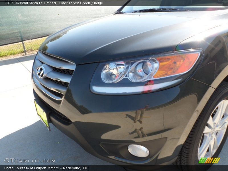 Black Forest Green / Beige 2012 Hyundai Santa Fe Limited