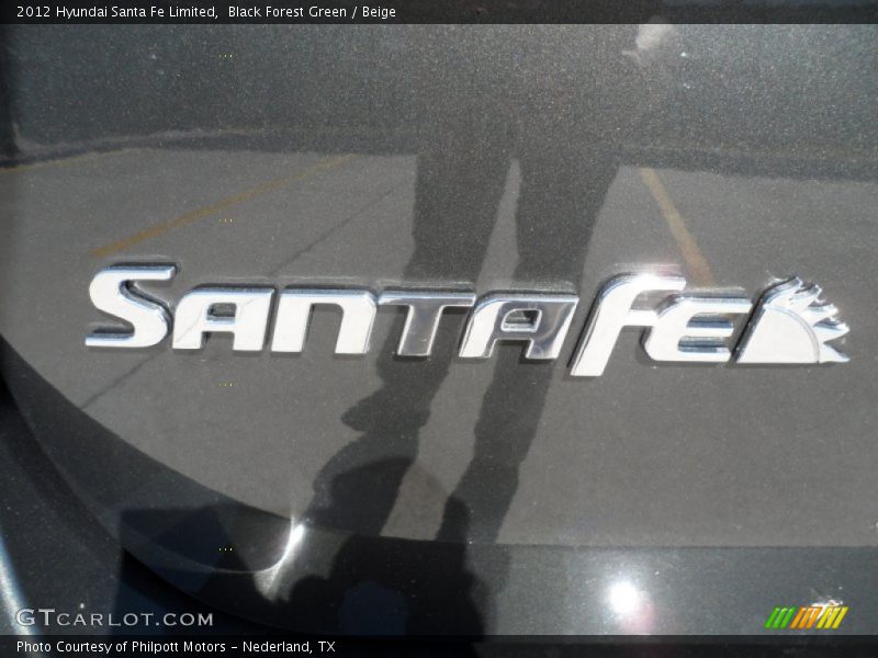 Black Forest Green / Beige 2012 Hyundai Santa Fe Limited