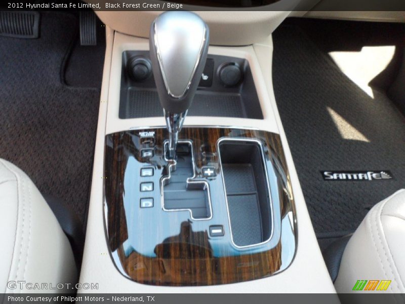  2012 Santa Fe Limited 6 Speed SHIFTRONIC Automatic Shifter