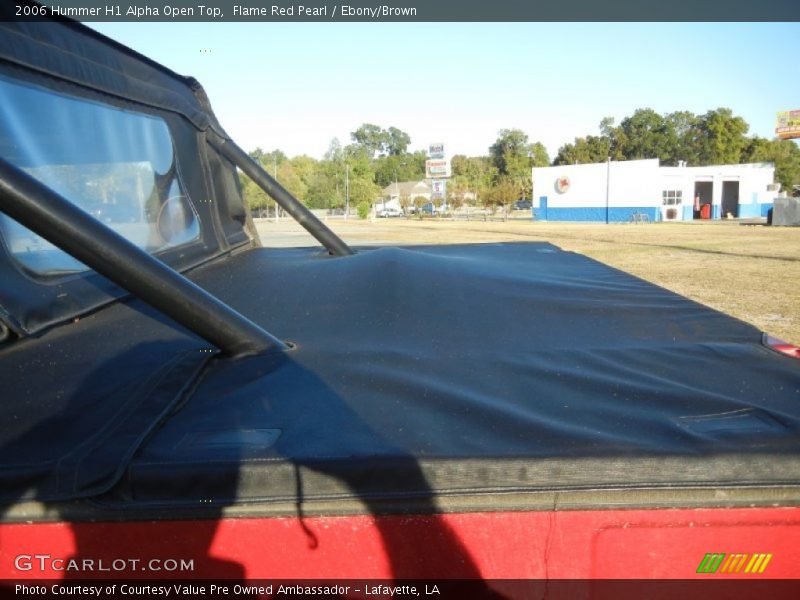 Flame Red Pearl / Ebony/Brown 2006 Hummer H1 Alpha Open Top