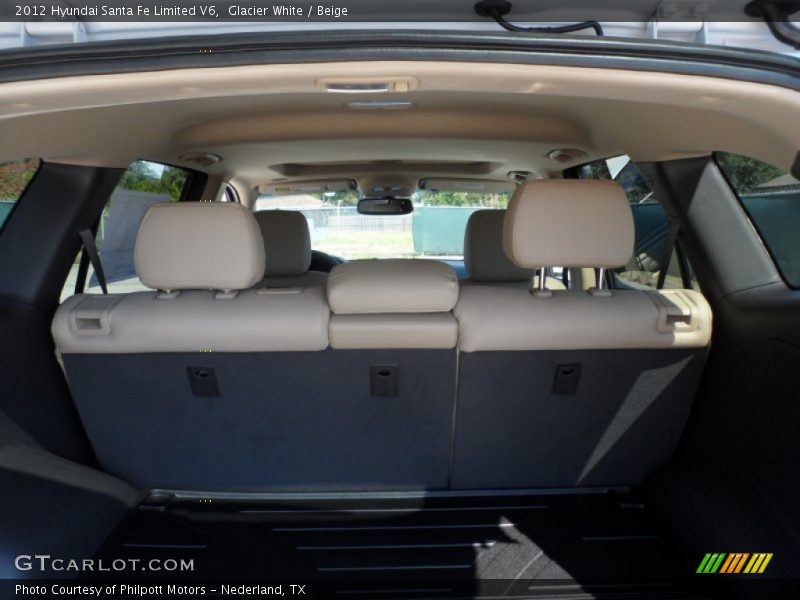 Glacier White / Beige 2012 Hyundai Santa Fe Limited V6