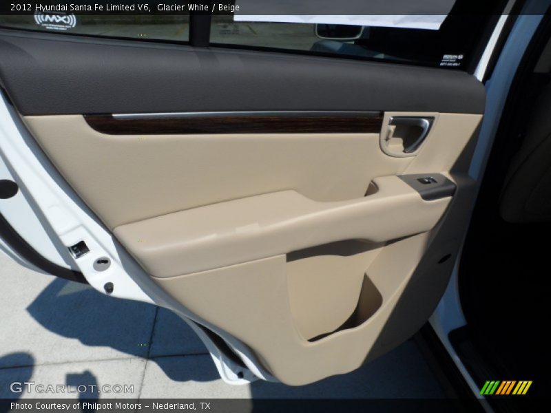 Glacier White / Beige 2012 Hyundai Santa Fe Limited V6