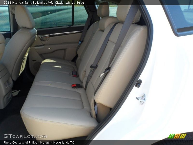 Glacier White / Beige 2012 Hyundai Santa Fe Limited V6