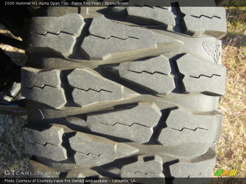 Flame Red Pearl / Ebony/Brown 2006 Hummer H1 Alpha Open Top