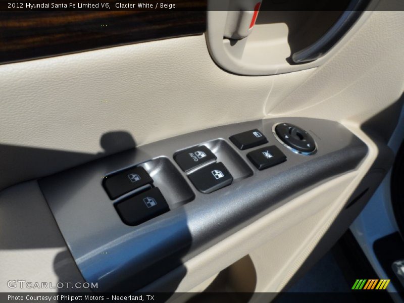 Glacier White / Beige 2012 Hyundai Santa Fe Limited V6