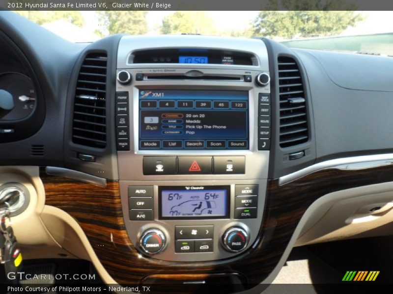Glacier White / Beige 2012 Hyundai Santa Fe Limited V6