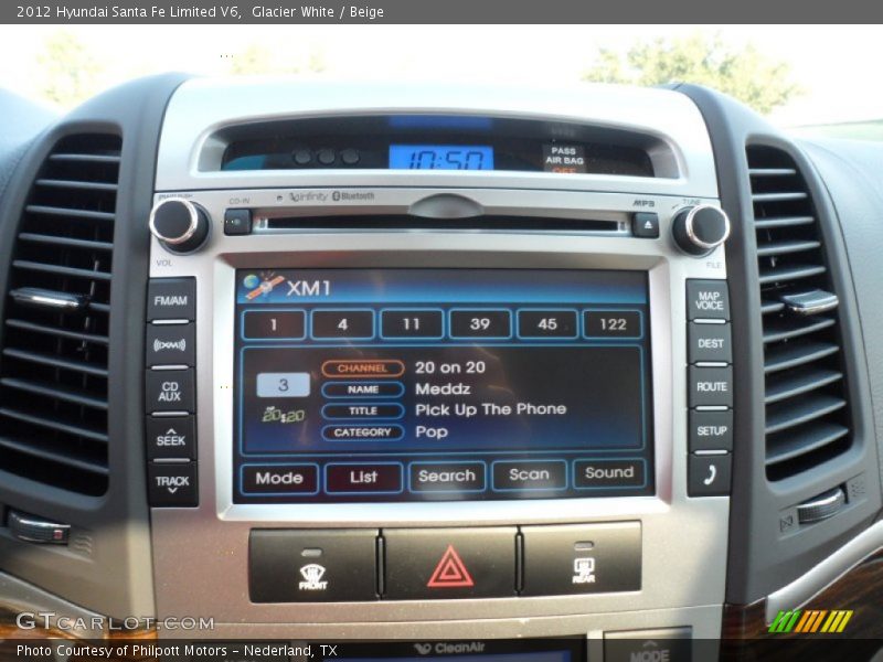 Audio System of 2012 Santa Fe Limited V6