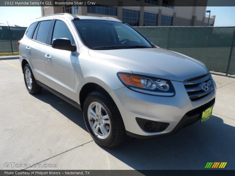 Moonstone Silver / Gray 2012 Hyundai Santa Fe GLS