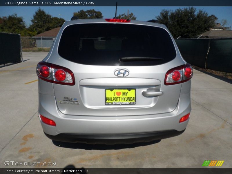 Moonstone Silver / Gray 2012 Hyundai Santa Fe GLS