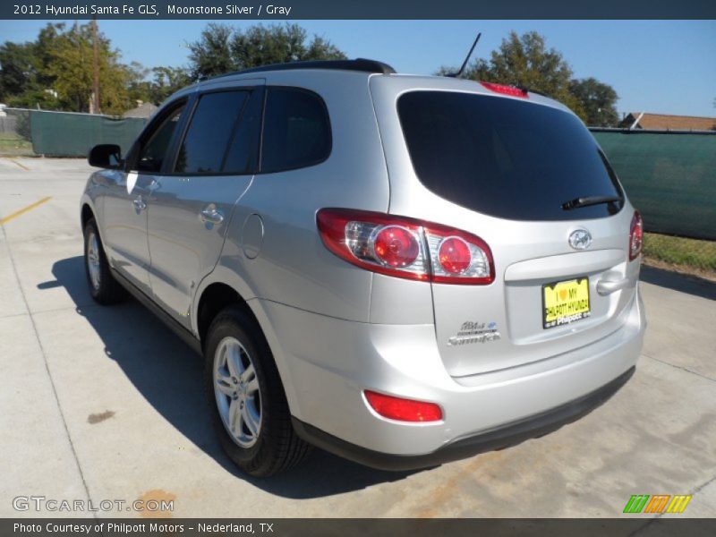 Moonstone Silver / Gray 2012 Hyundai Santa Fe GLS