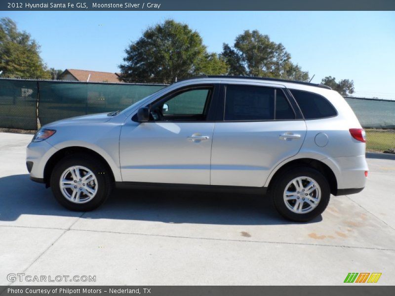 Moonstone Silver / Gray 2012 Hyundai Santa Fe GLS