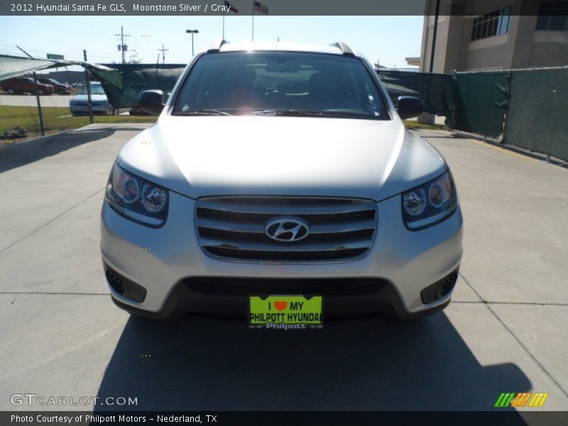 Moonstone Silver / Gray 2012 Hyundai Santa Fe GLS