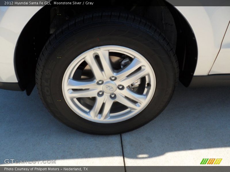Moonstone Silver / Gray 2012 Hyundai Santa Fe GLS