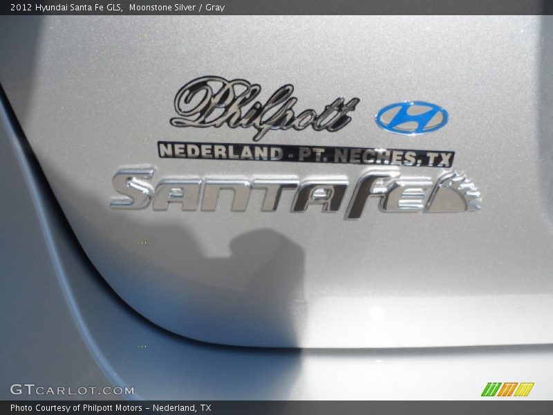 Moonstone Silver / Gray 2012 Hyundai Santa Fe GLS