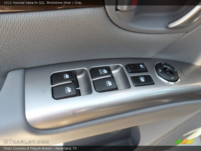 Moonstone Silver / Gray 2012 Hyundai Santa Fe GLS