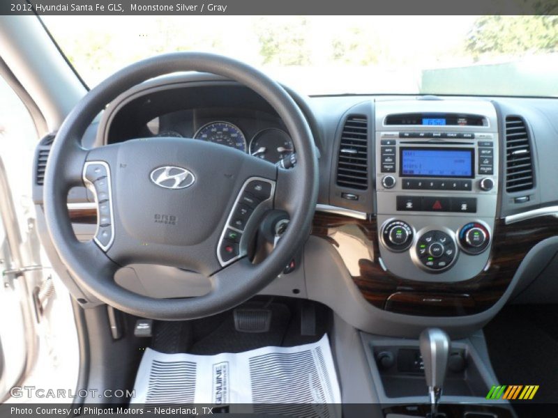 Moonstone Silver / Gray 2012 Hyundai Santa Fe GLS