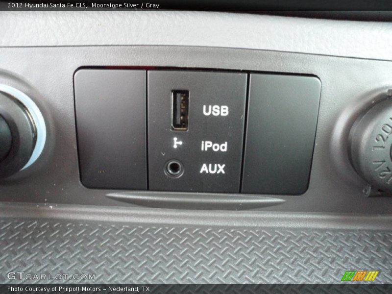 Moonstone Silver / Gray 2012 Hyundai Santa Fe GLS