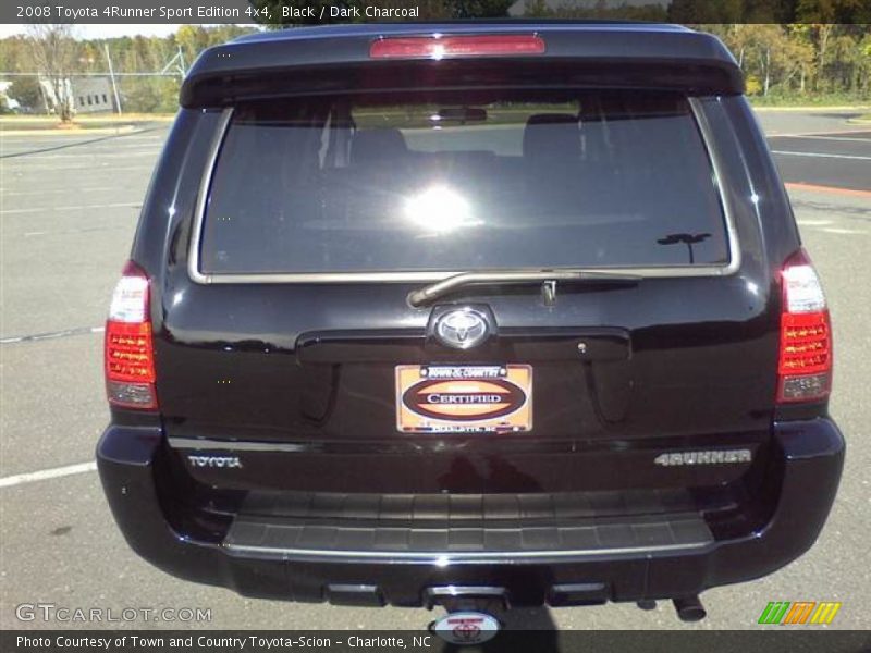 Black / Dark Charcoal 2008 Toyota 4Runner Sport Edition 4x4