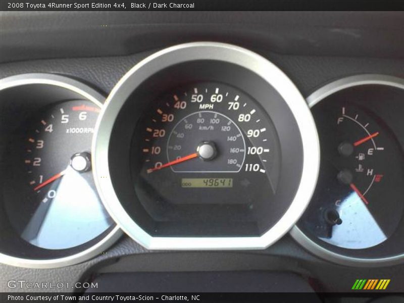Black / Dark Charcoal 2008 Toyota 4Runner Sport Edition 4x4