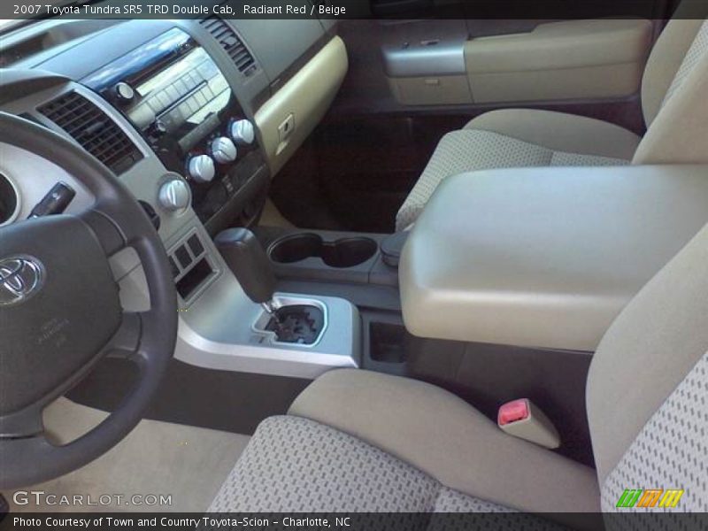 Radiant Red / Beige 2007 Toyota Tundra SR5 TRD Double Cab