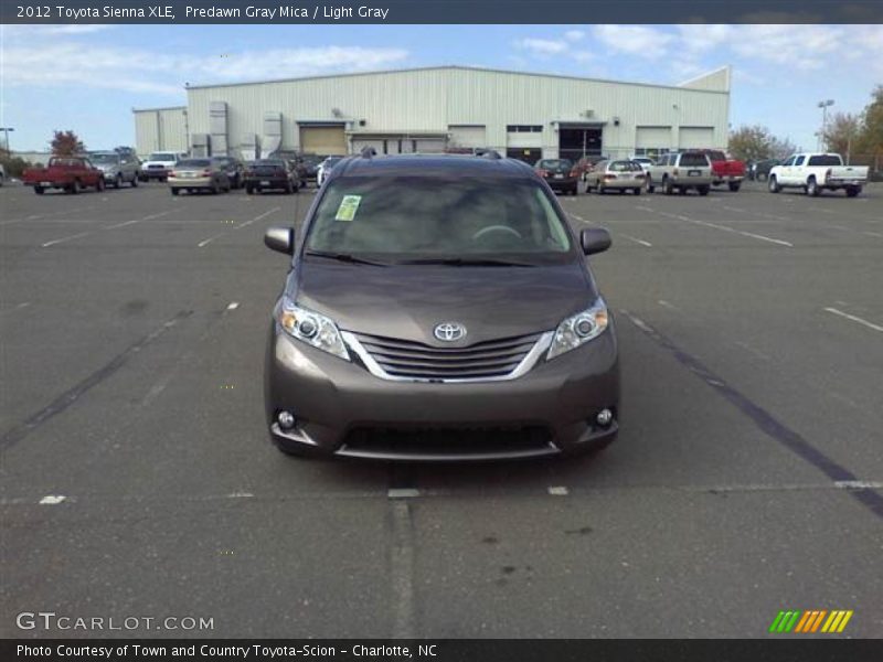 Predawn Gray Mica / Light Gray 2012 Toyota Sienna XLE