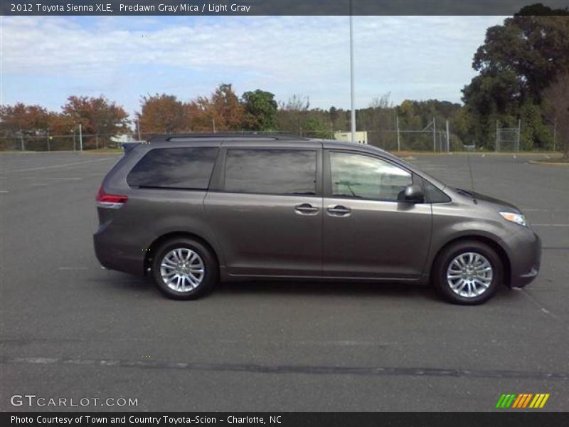 Predawn Gray Mica / Light Gray 2012 Toyota Sienna XLE