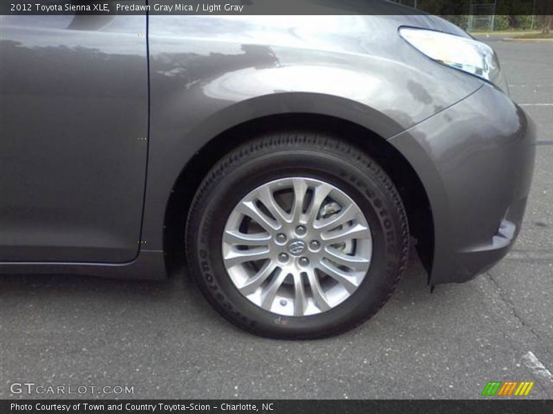 Predawn Gray Mica / Light Gray 2012 Toyota Sienna XLE