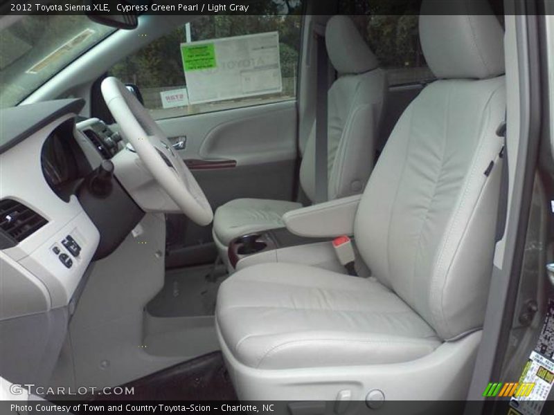 Cypress Green Pearl / Light Gray 2012 Toyota Sienna XLE