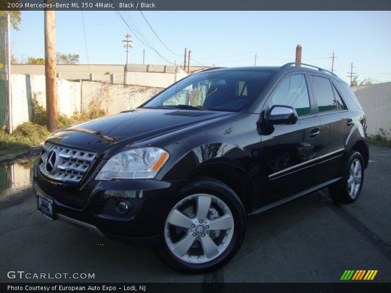 Black / Black 2009 Mercedes-Benz ML 350 4Matic