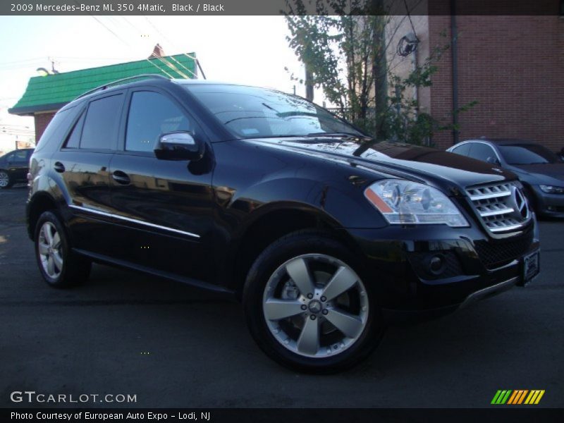 Black / Black 2009 Mercedes-Benz ML 350 4Matic