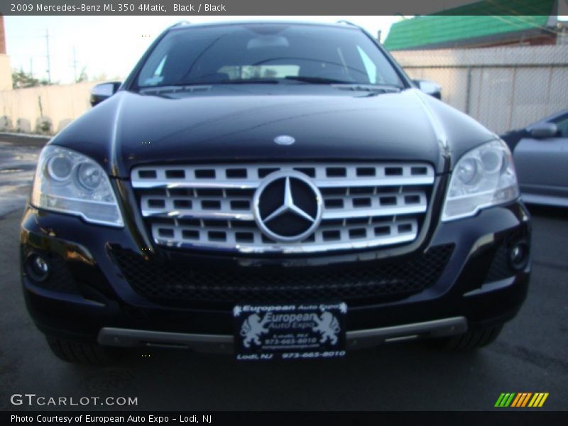 Black / Black 2009 Mercedes-Benz ML 350 4Matic