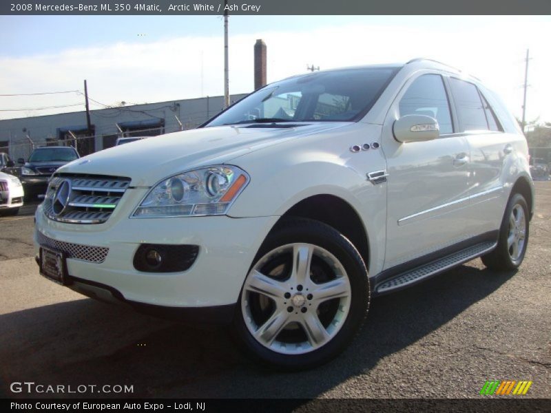Arctic White / Ash Grey 2008 Mercedes-Benz ML 350 4Matic