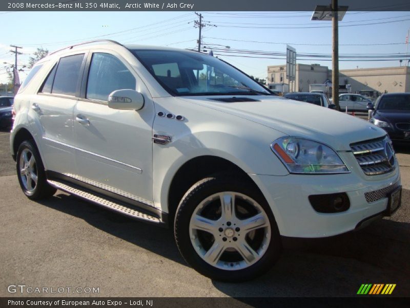 Arctic White / Ash Grey 2008 Mercedes-Benz ML 350 4Matic