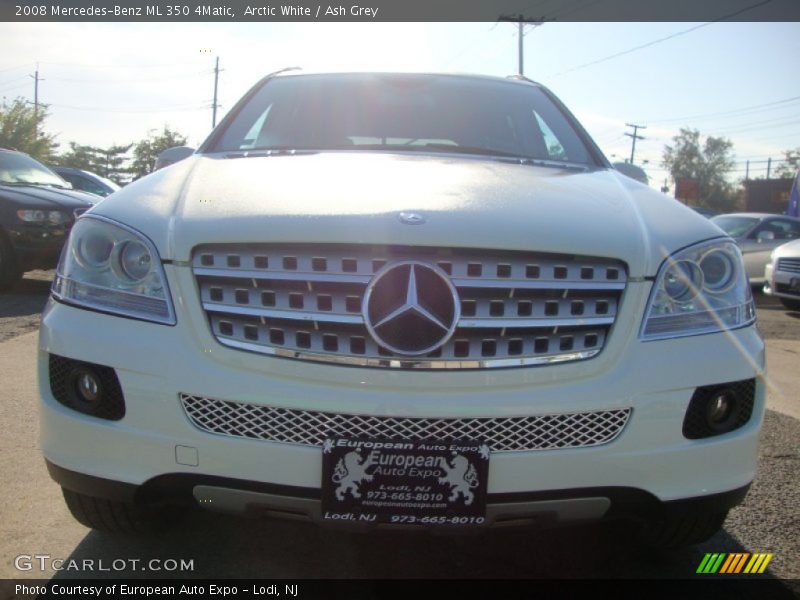 Arctic White / Ash Grey 2008 Mercedes-Benz ML 350 4Matic
