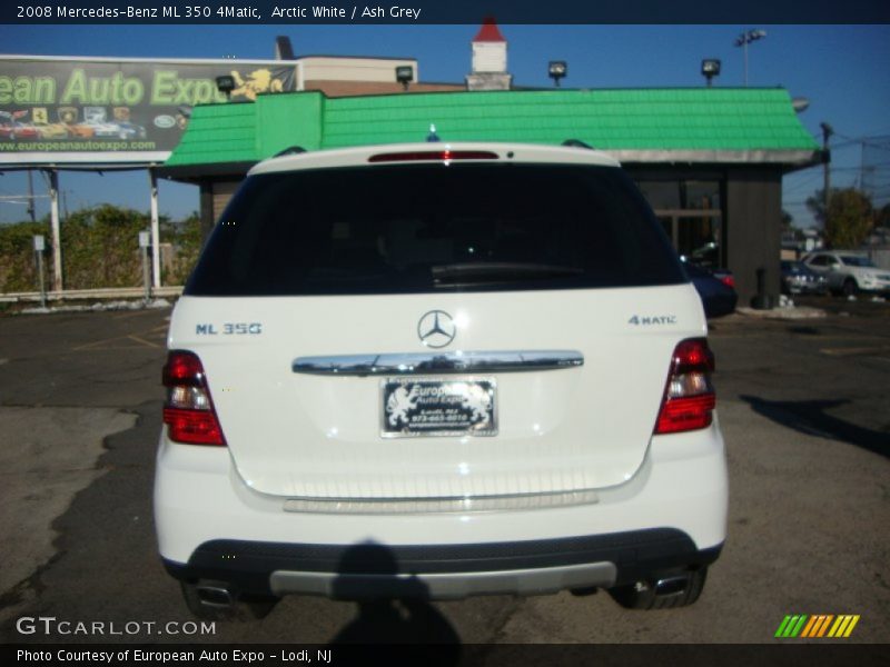 Arctic White / Ash Grey 2008 Mercedes-Benz ML 350 4Matic
