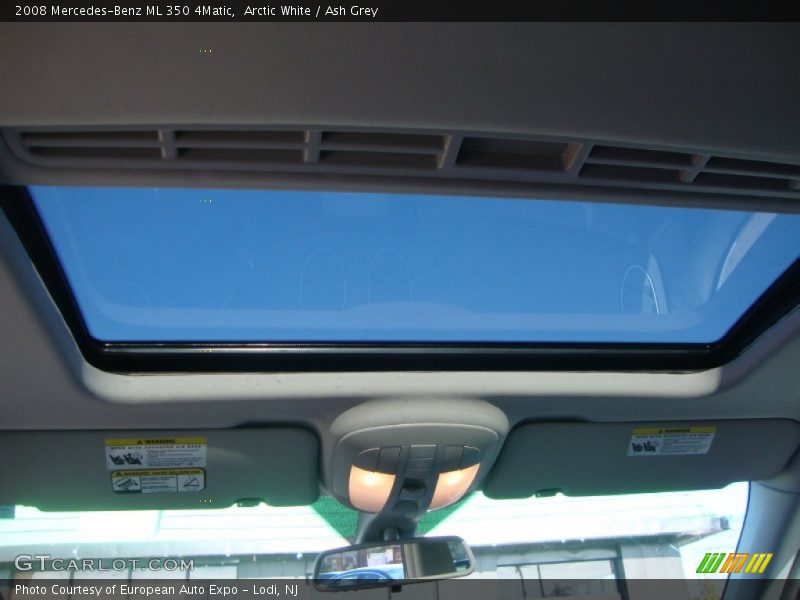 Arctic White / Ash Grey 2008 Mercedes-Benz ML 350 4Matic