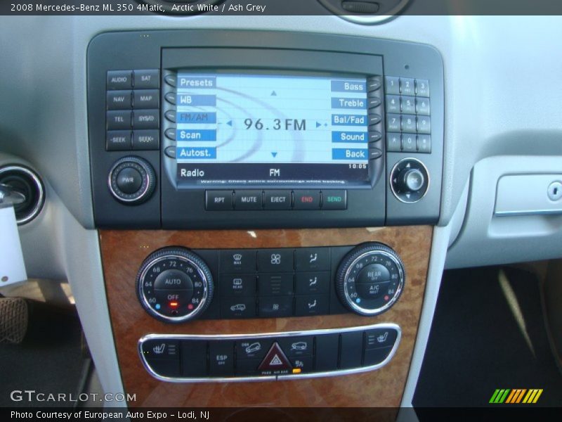 Arctic White / Ash Grey 2008 Mercedes-Benz ML 350 4Matic