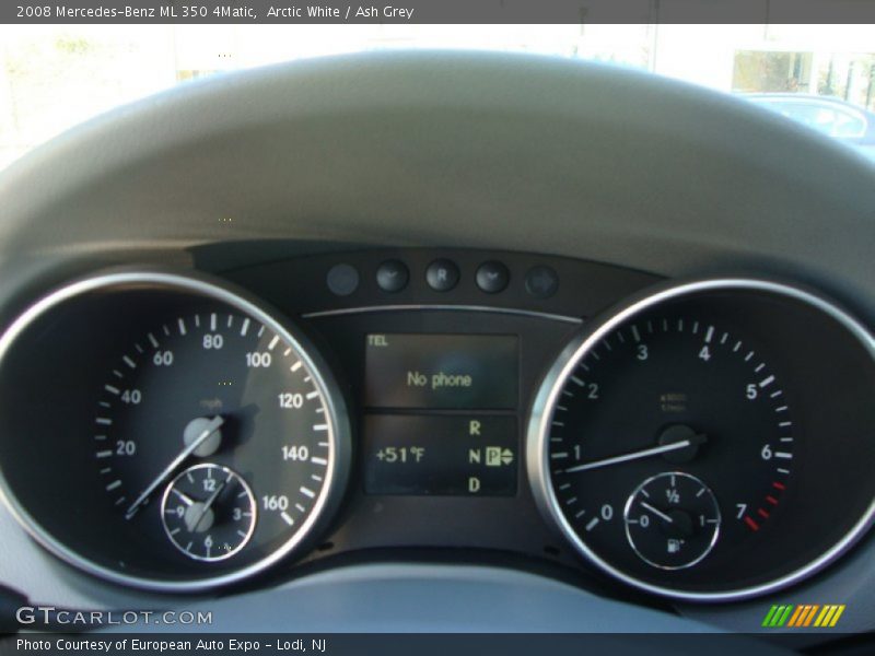 Arctic White / Ash Grey 2008 Mercedes-Benz ML 350 4Matic